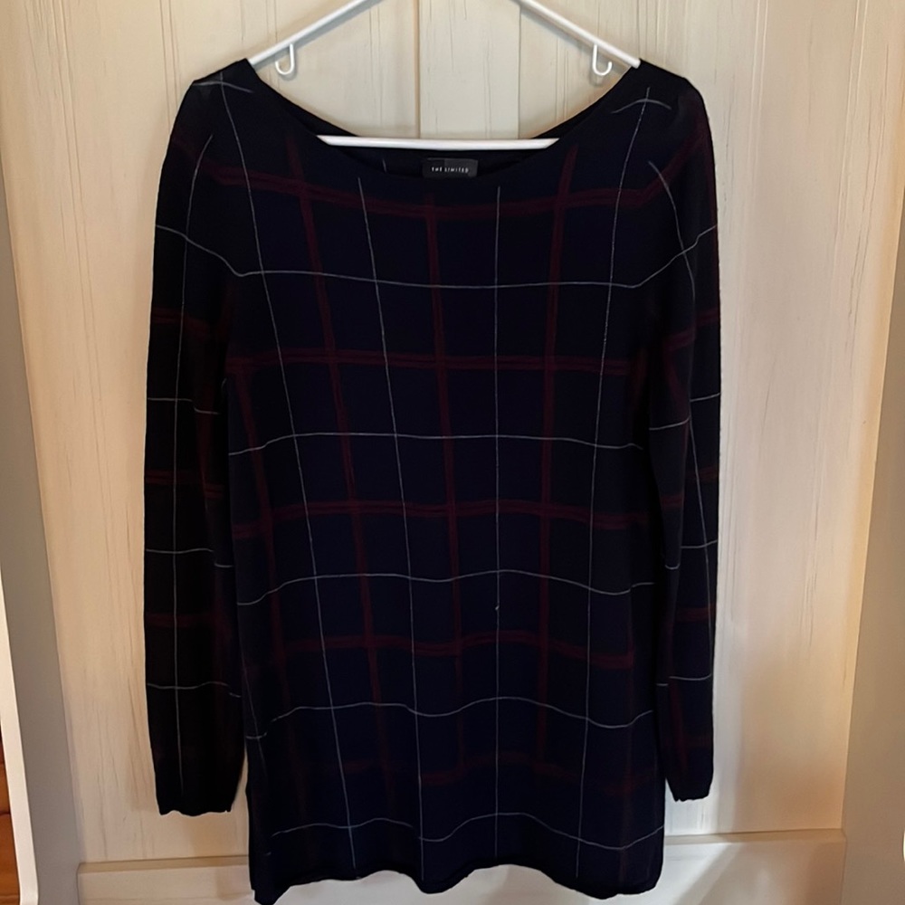 The Limited Striped Thin Long Sleeve Sweater / Size L Tall